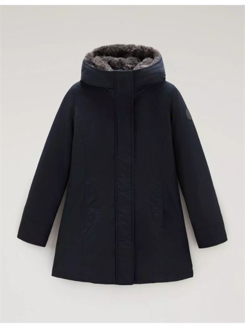 BOULDER FAUX FUR PARKA WOOLRICH | CFWWOU0724FRUT0001DKN DARK NAVY